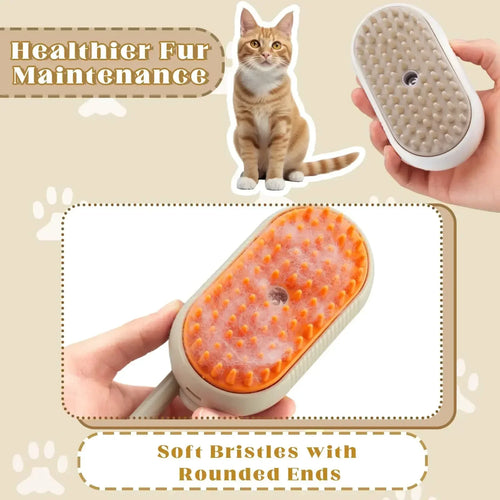 SteamPro Deluxe Pet Grooming Brush